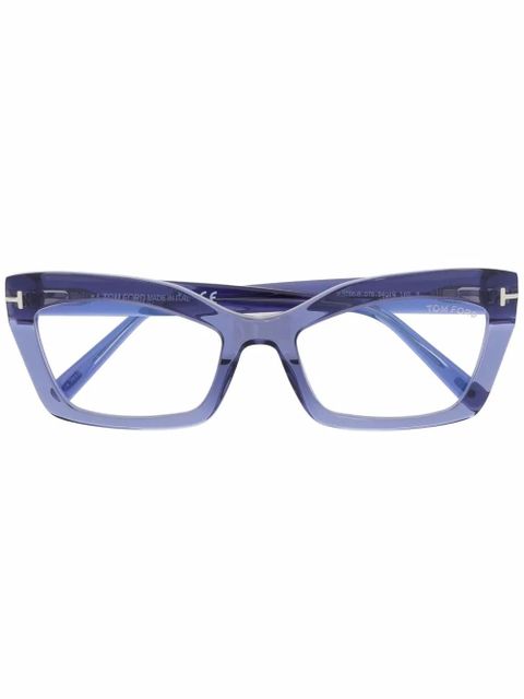 TOM FORD Eyewear cat-eye frame glasses - Blue - zdjęcie produktu nr 1