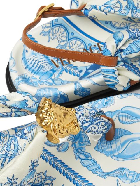 Versace Underwater Barocco La Medusa sandals - Blue