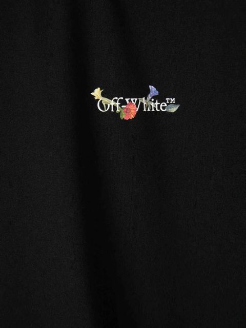 Off-White floral logo T-shirt - Black - zdjęcie produktu nr 2