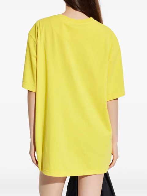 The Attico logo-embroidered T-Shirt - Yellow