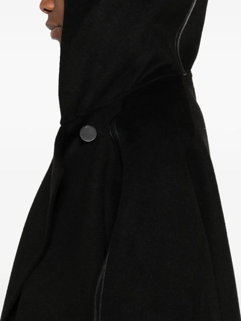 Yves Salomon hooded coat - Black