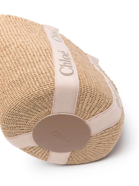 Chloé large Woody tote bag - Neutrals