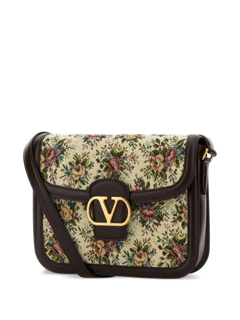 Valentino Garavani jacquard 9TO5 crossbody bag - Neutrals