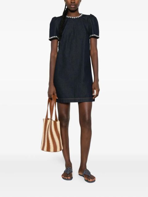 ZIMMERMANN embellished denim mini dress - Blue - zdjęcie produktu nr 2