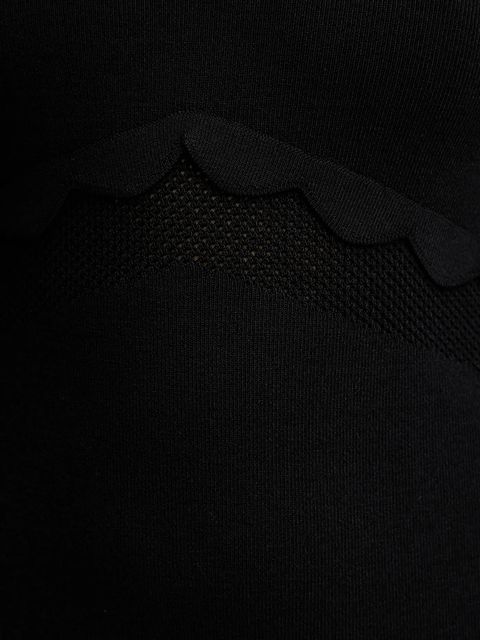 Twinset sukienka kolor czarny mini rozkloszowana 252TP3041