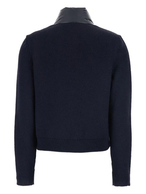 Moncler padded knitted knitwear - Blue
