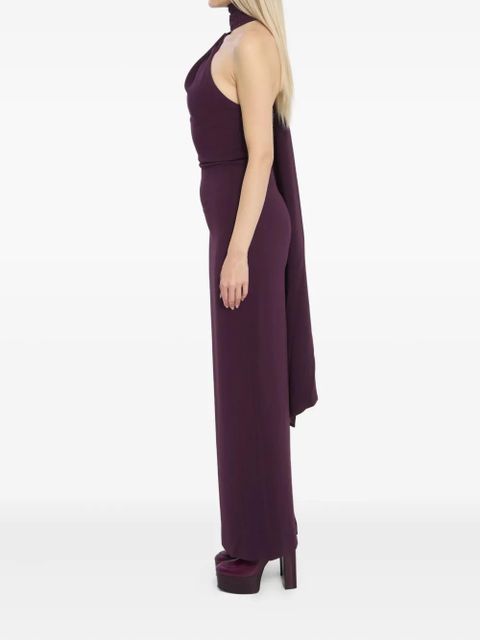 Solace London Demi one-shoulder maxi dress - Purple