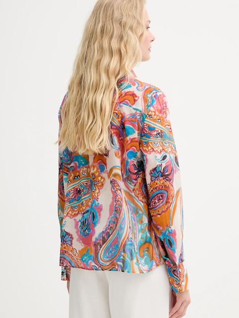 Morgan koszula bawełniana damska kolor beżowy regular z kołnierzykiem klasycznym CGODI.F - zdjęcie produktu nr 2