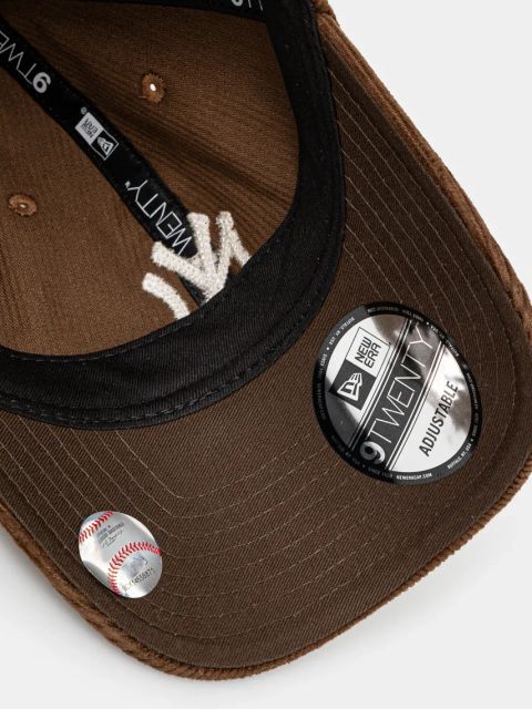 New Era czapka z daszkiem kolor brązowy gładka 60595319