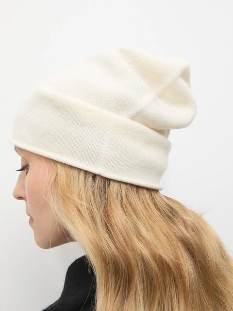 Answear.LAB czapka wełniana kolor beżowy