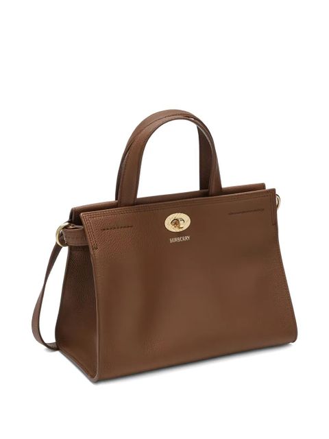 Burberry mini leather tote bag - Brown