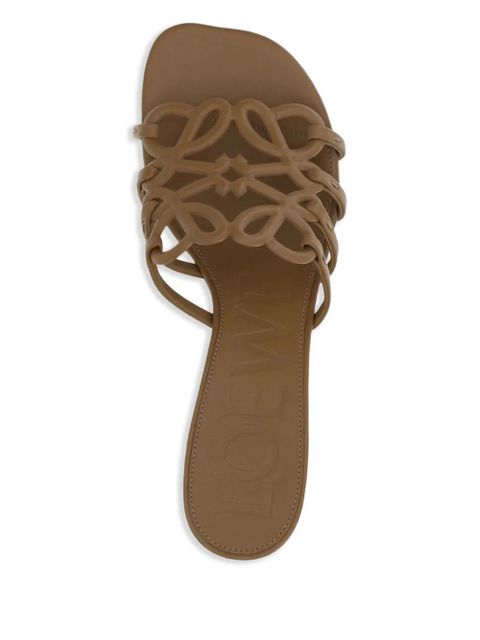 LOEWE 45mm Anagram Petal sandals - Brown