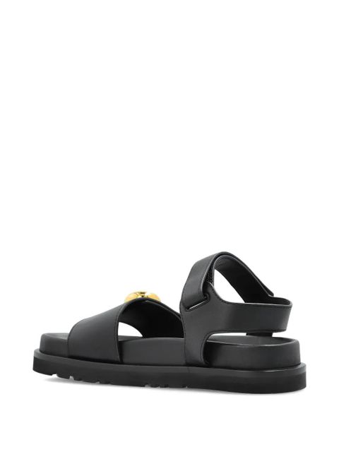 LOEWE Pebble leather sandals - Black