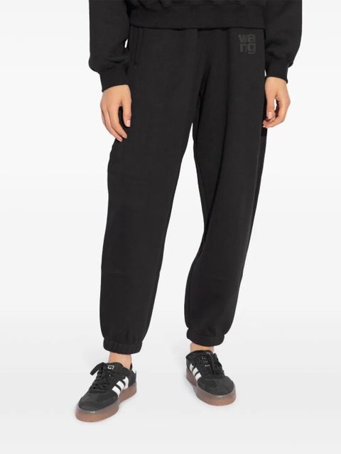 Alexander Wang puff-logo cotton track pants - Black
