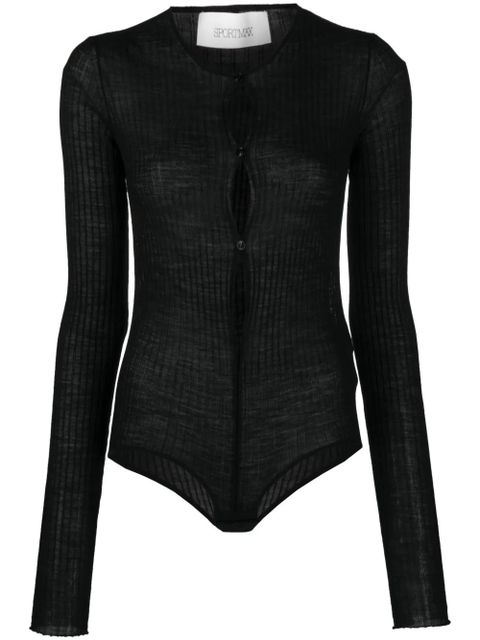 Sportmax Dinar ribbed bodysuit - Black - zdjęcie produktu nr 1