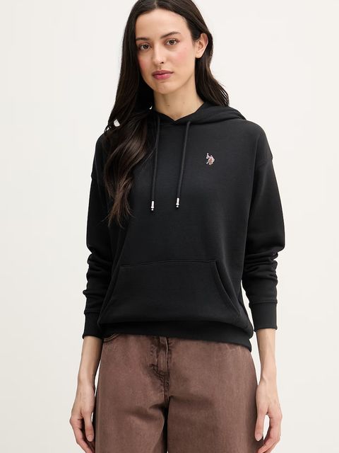 U.S. Polo Assn. bluza z kapturem damska z bawełną DHM Hoodie - zdjęcie produktu nr 1