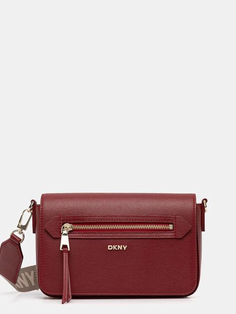 Dkny torebka skórzana kolor czerwony R42E3E21 - zdjęcie produktu nr 1