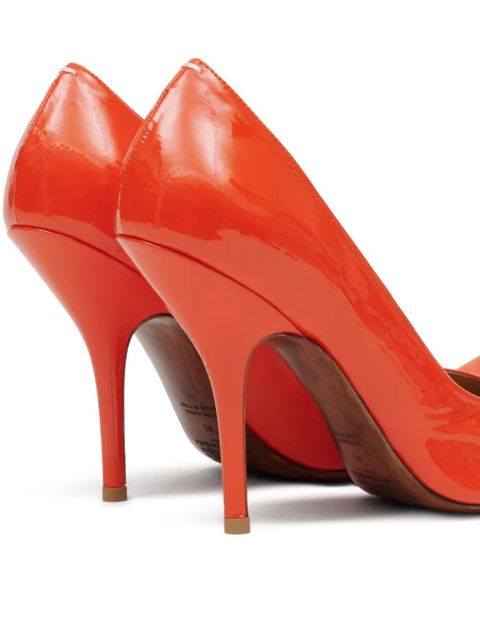 Maison Margiela 100mm leather pumps - Orange