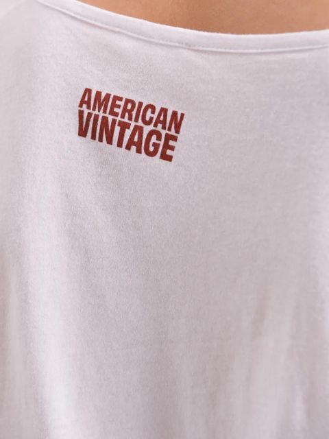American Vintage Apoly boat-neck T-shirt - White - zdjęcie produktu nr 2