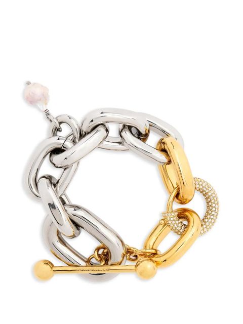 Rabanne bicolor link pendant bracelet - Silver - zdjęcie produktu nr 1