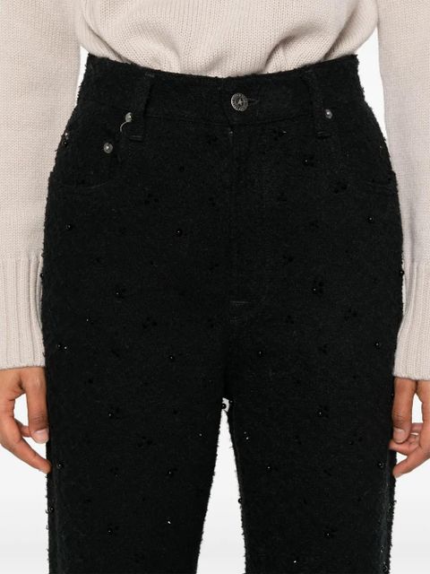 Golden Goose crystal-embellished trousers - Black