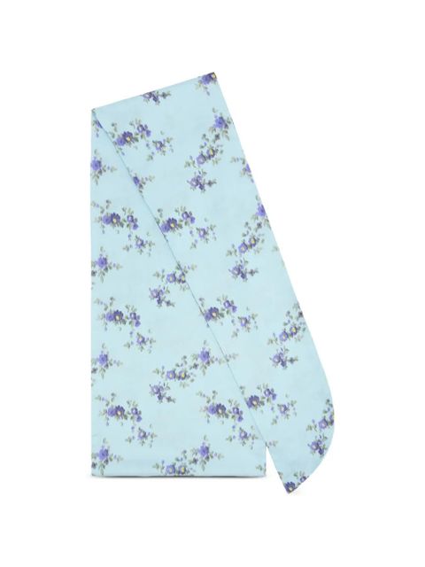 GANNI floral scarf - Blue - zdjęcie produktu nr 1