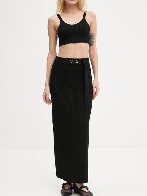 AERON spódnica kolor czarny midi prosta CRSK196442 - zdjęcie produktu nr 1