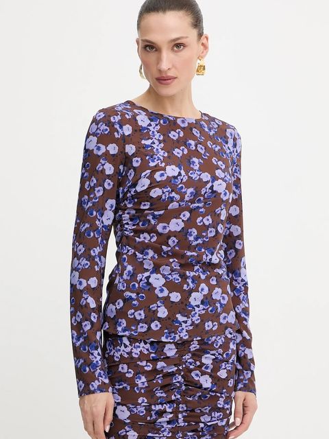 Patrizia Pepe bluzka damska kolor brązowy wzorzysta 8M1742 A636 - zdjęcie produktu nr 1
