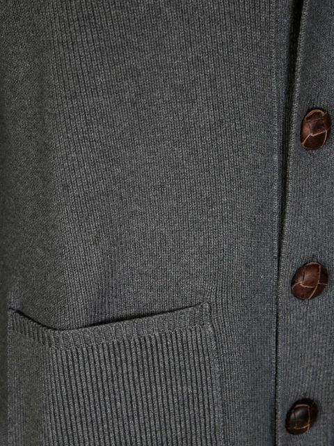 Golden Goose mélange logo-print cardigan - Grey