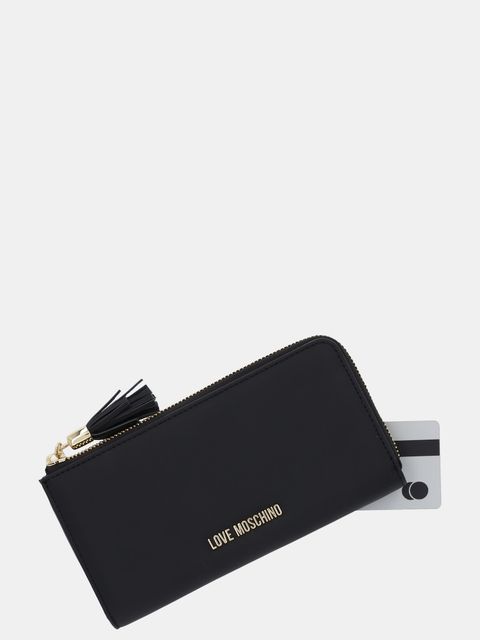 Love Moschino portfel damski kolor czarny JC5690PP0NKD0000 - zdjęcie produktu nr 2