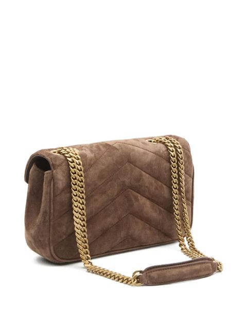 Saint Laurent small Loulou cross body bag - Brown