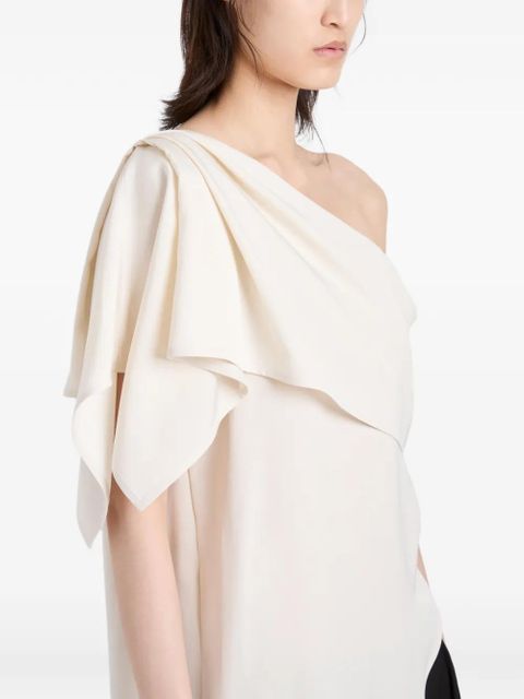 Proenza Schouler Haya one-shoulder top - Neutrals