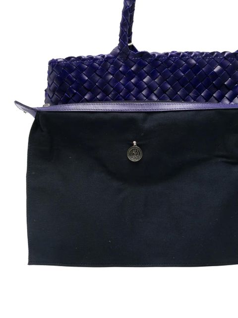 DRAGON DIFFUSION braided handle tote bag - Blue - zdjęcie produktu nr 2