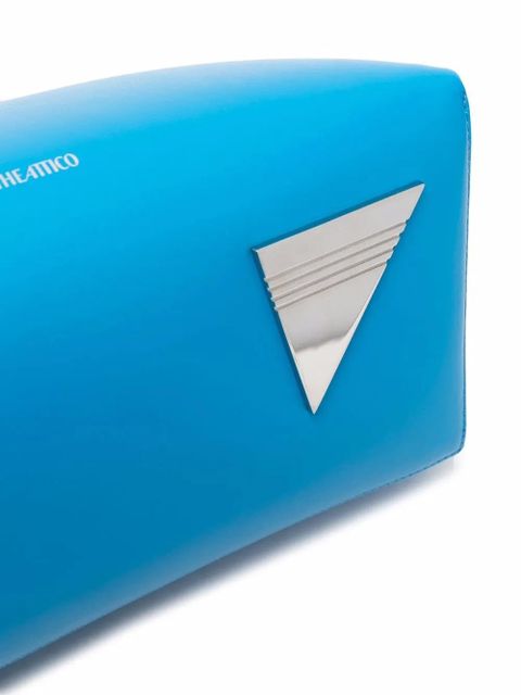 The Attico Monday triangle leather tote bag - Blue - zdjęcie produktu nr 2