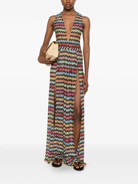 Missoni zigzag-knit cut-out jumpsuit - Red - zdjęcie produktu nr 2