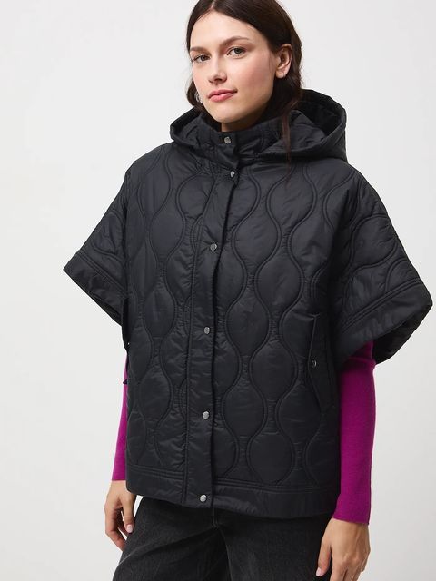 Medicine poncho kolor czarny przejściowa oversize - zdjęcie produktu nr 2