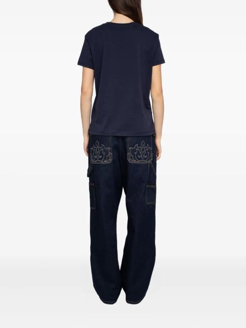 Zadig&Voltaire Walk heart strass T-shirt - Blue