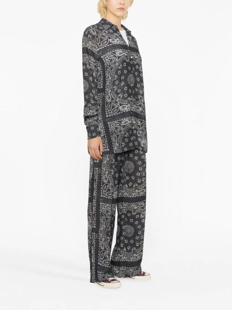 Golden Goose bandana-print shirt - Grey