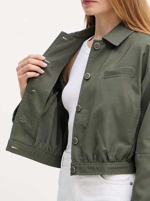 Guess kurtka RIAN kolor zielony przejściowa oversize W5GL27 WH872