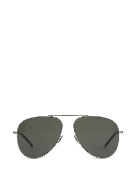 Saint Laurent Eyewear pilot-frame sunglasses - Silver - zdjęcie produktu nr 1
