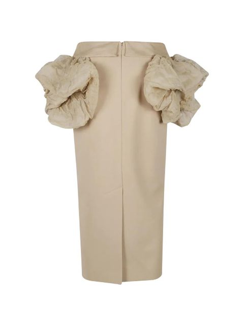 Max Mara ruffle-detail midi skirt - Neutrals - zdjęcie produktu nr 2