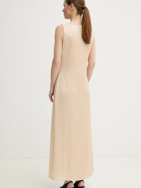 Remain sukienka kolor beżowy maxi prosta 5025862284