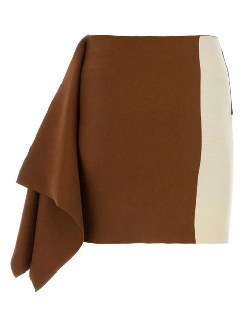 FENDI wool mini skirt - Brown - zdjęcie produktu nr 2