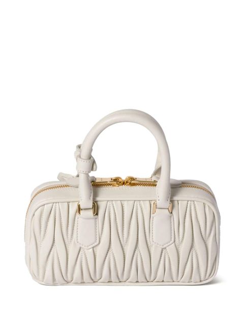 Miu Miu Arcadie matelassé mini bag - White