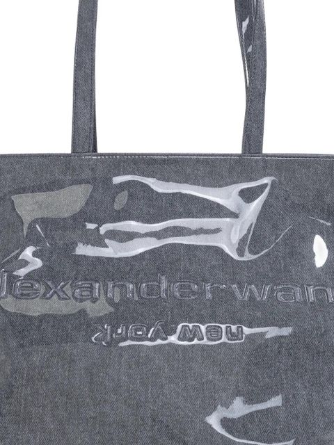 Alexander Wang logo tote bag - Grey - zdjęcie produktu nr 2