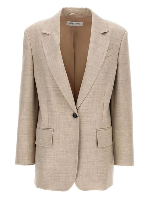 Max Mara Rosi single-breasted flap-pocket blazer - Neutrals - zdjęcie produktu nr 1