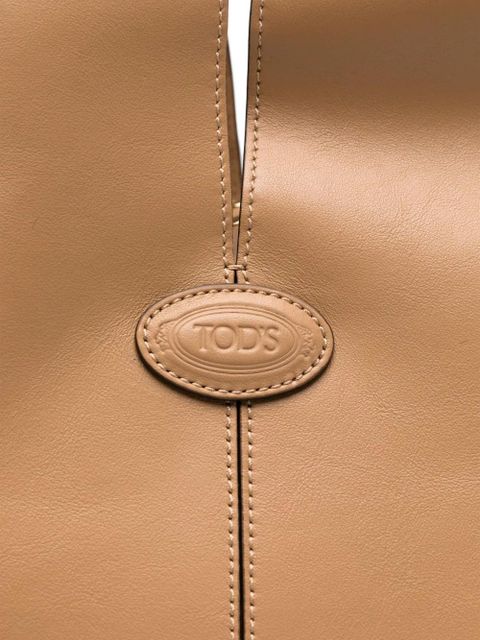 Tod's double-handle leather tote bag - Neutrals