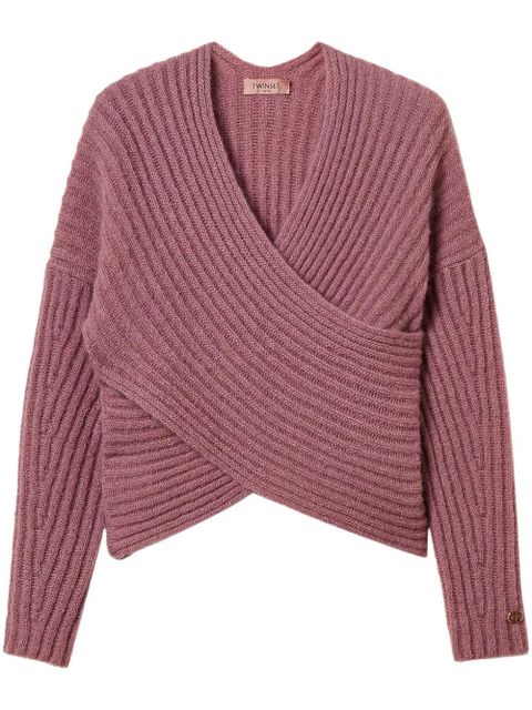 TWINSET ribbed-knit jumper - Pink - zdjęcie produktu nr 1