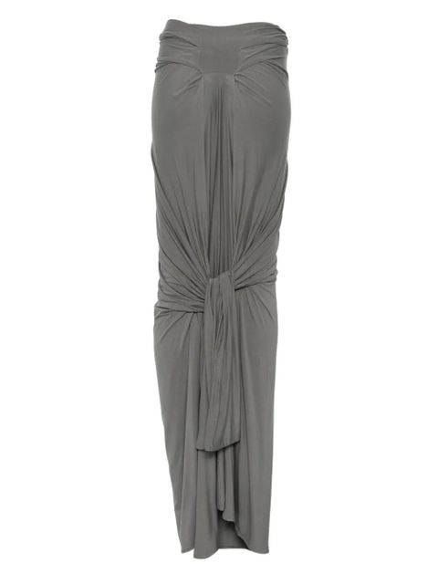 ENTIRE STUDIOS Lumière knotted maxi skirt - Grey