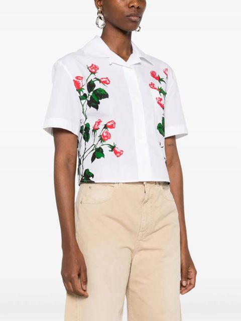 LOEWE floral-print shirt - White
